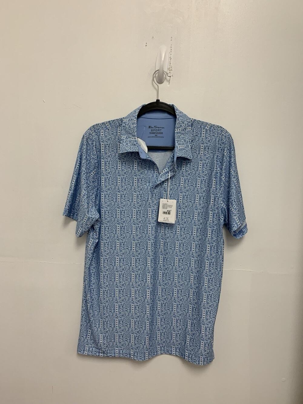 BEN SHERMAN SPORT BLUE GOLF POLO BLUE Medium NWT